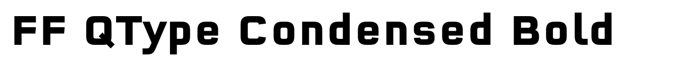 FF QType Condensed Bold